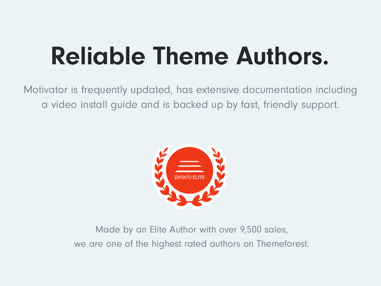 Reliable Elite Theme Authors